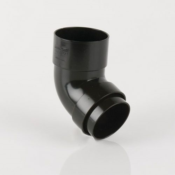 Picture of ROUND BLACK DOWNPIPE 112.5° BEND 68mm
