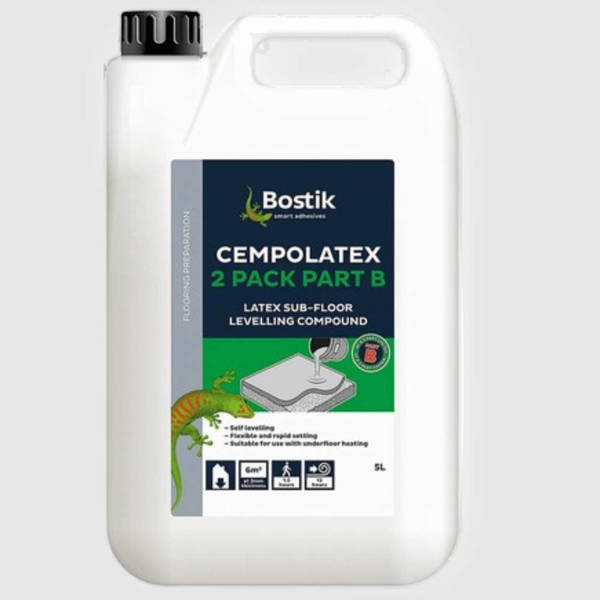Close up of Compolatex part B self levelling compound