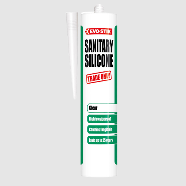Picture of EVO-STIK CLEAR SANITARY SILICONE SEALANT