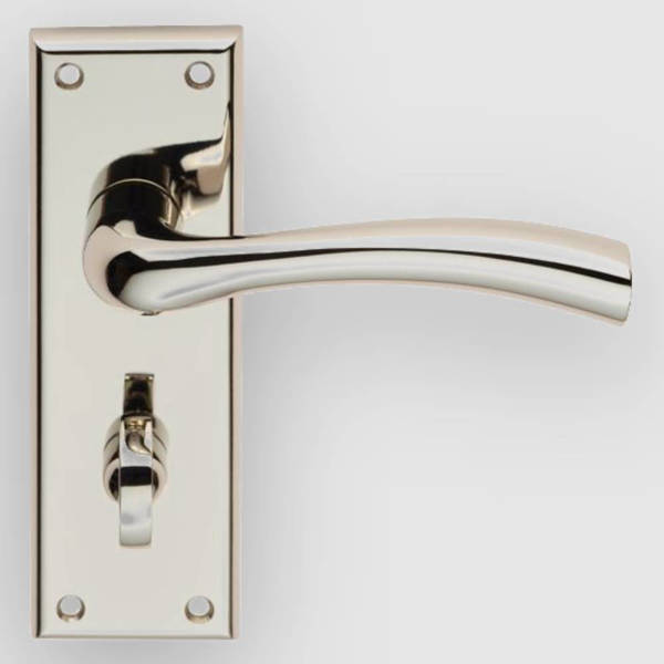 Picture of SEROZZETTA CINQUANTA LEVER ON BACKPLATE BATHROOM - POLISHED NICKEL 119mm