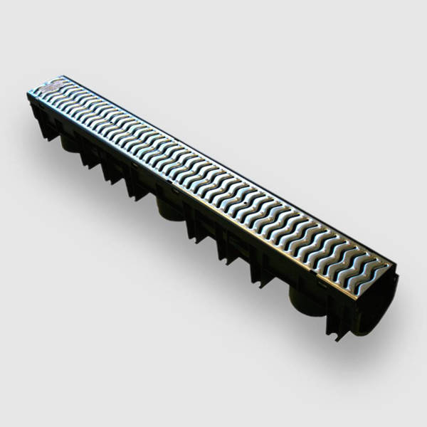 Aco Drainage channel with steel grating 