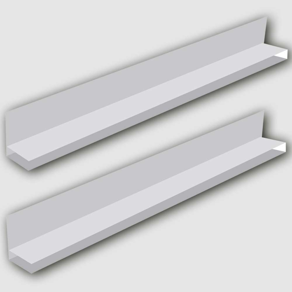 Picture of SOFFIT CHANNEL F TRIM WHITE 5m 
