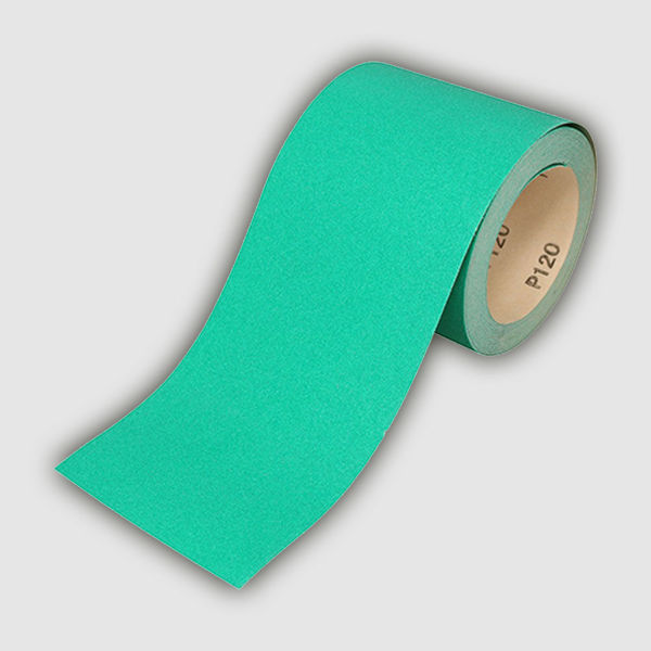 Picture of GREEN SANDPAPER ROLL 120 GRIT 115mm x 10m