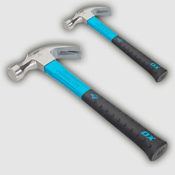 Picture of OX PRO FIBREGLASS CLAW HAMMER 20oz