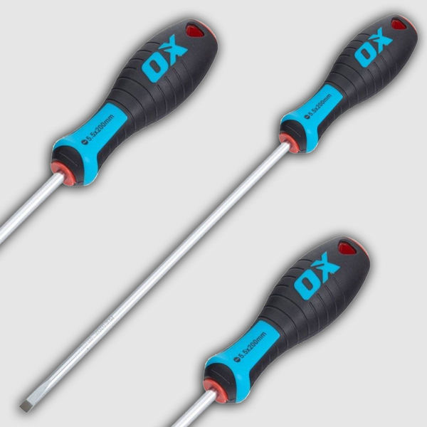 Picture of OX PRO SLOTTED PARALLEL SCREWDRIVER 200mm x 5.5mm